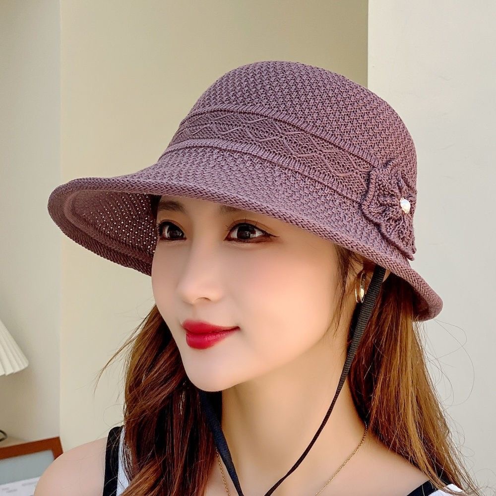 夏日必备！日系女士百搭防晒草帽渔夫帽口袋巾出游遮阳圆顶大檐遮脸水桶帽子全攻略