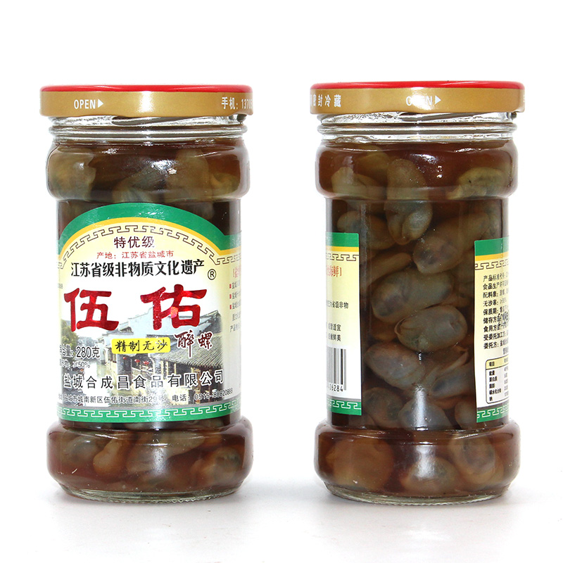 盐城特产伍佑醉黄泥螺：地道风味，唤醒舌尖记忆！
