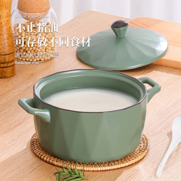 陶瓷猪油罐太香了！耐高温+带盖过滤网，厨房神器不冲亏麻了
