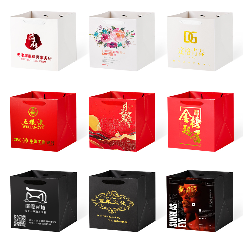 花衣裳：加厚牛皮纸盒手提袋，鲜花包装界的艺术品！