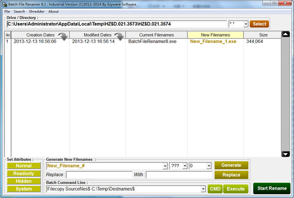 Batch File Renamer(批量更改文件)V8.1绿色版