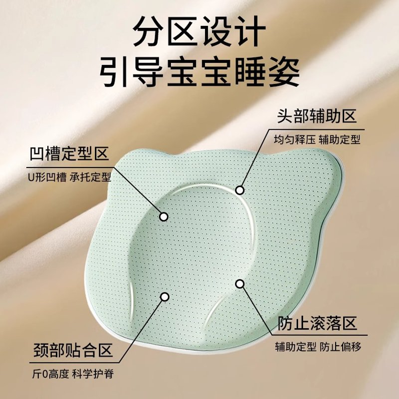 婴儿定型枕头0-6个月：告别偏头，守护宝宝最美头型✨