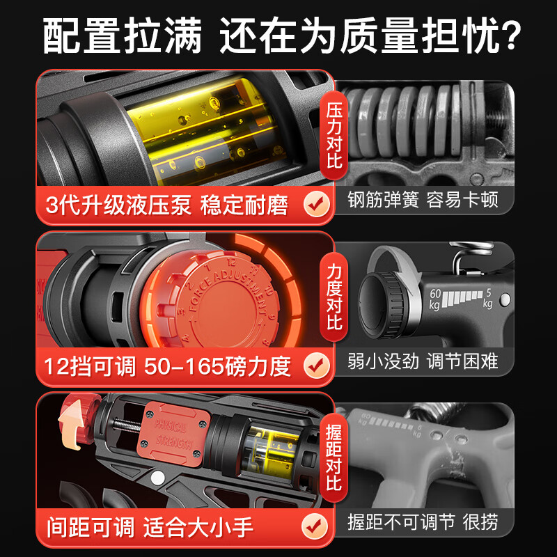 握力器大揭秘：100kg计数训练神器，轻松提升手劲