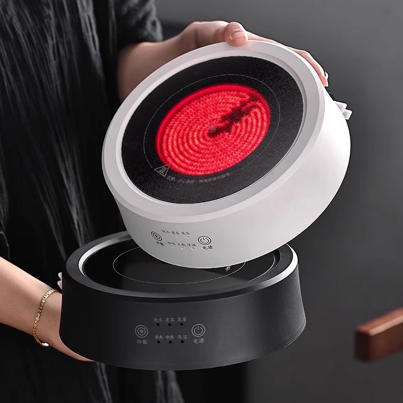 电陶炉家用小型静音煮茶炉2025新款玻璃茶壶煮茶器烧水泡茶电磁炉，开启你的静谧茶时光✨