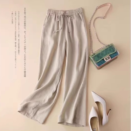 4407服装纸样裁剪图：轻松搞定女棉麻休闲裤缝纫纸样，新手也能变大师！