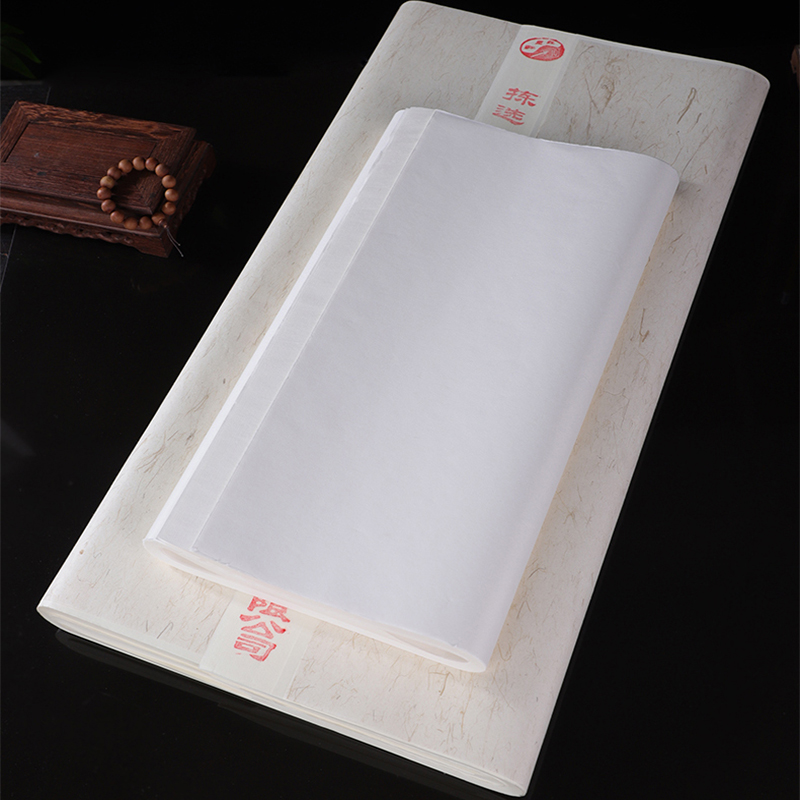 宣青四尺画宣纸100张国对开书法作品用纸：国画书法生宣熟宣宣纸的选择攻略