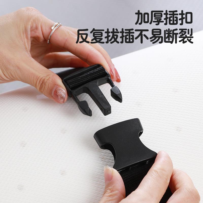 床垫捆绑带收纳绳地毯行李箱瑜伽垫多功能可调节卡扣式收紧扎带，家居整理神器来啦！