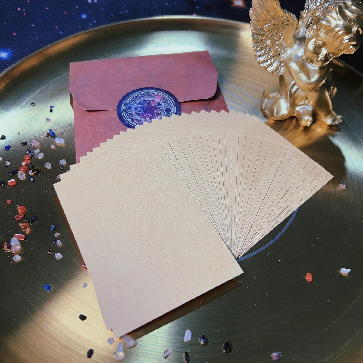 复古哈利波特羊皮纸：新月满月许愿纸，符文纸书写魔法梦想✨