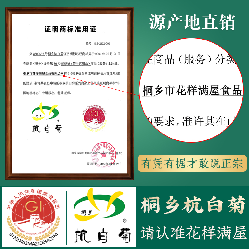 菊花茶界的王者：桐乡胎菊王头采特级杭白菊，品味千年贡菊的清香