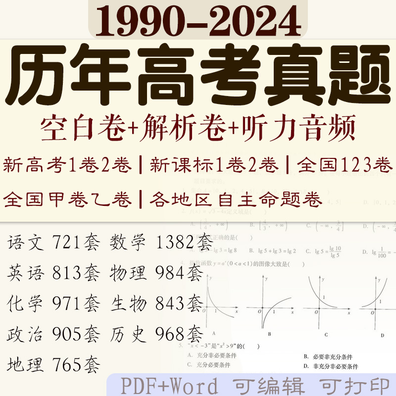 高考试卷真题电子版：别再被坑！这些资源才是学霸都在用的宝藏