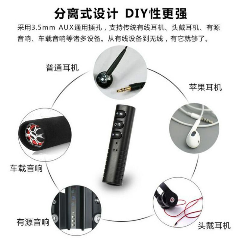 包邮3.5mm蓝牙接收器：有线变无线，让你的音箱瞬间升级！