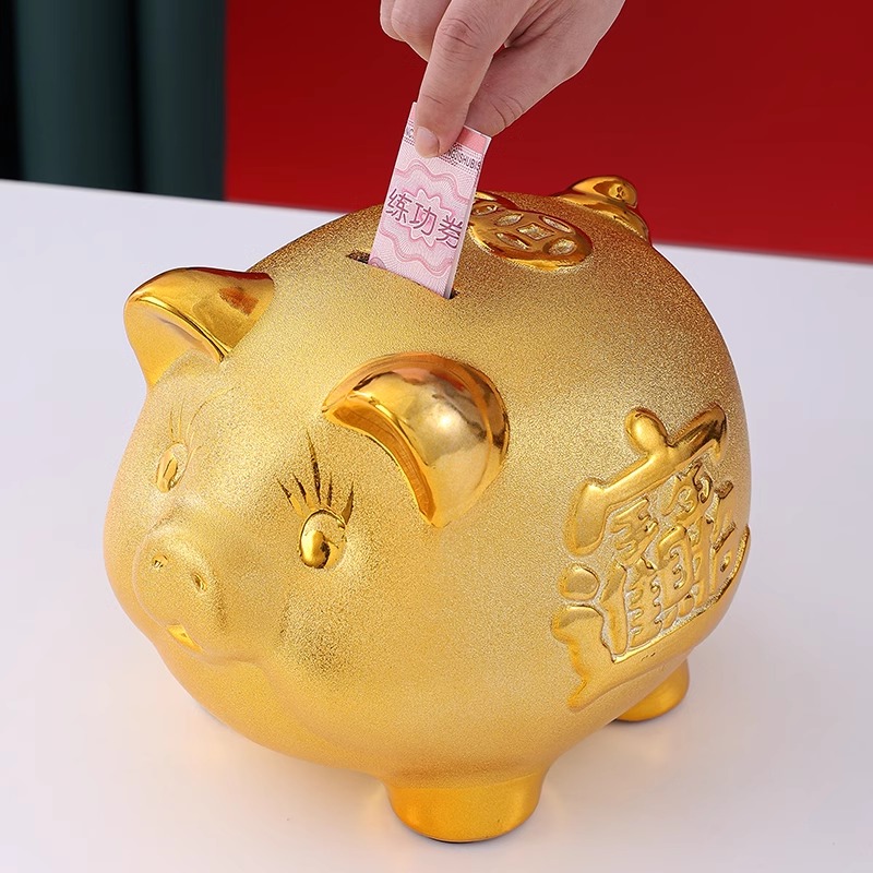 2025金猪存钱罐太香了！只进不出设计太戳娃心！儿童储蓄罐必入清单