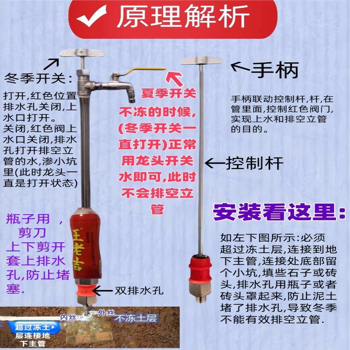 冬季防冻神器大揭秘：水管龙头泄水阀与防冻栓的正确使用指南！