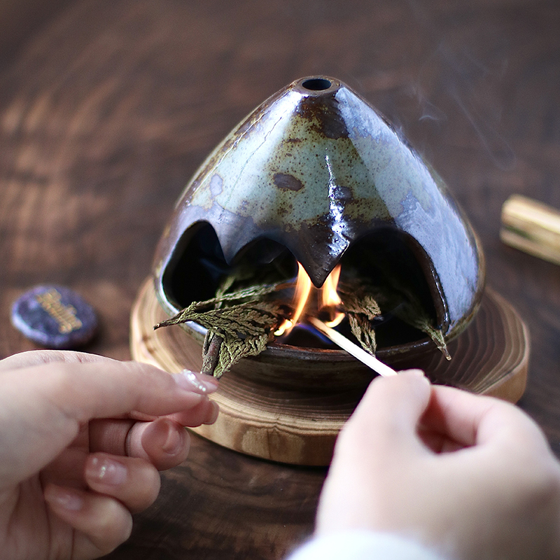 秘鲁圣木圣草燃烧盘：点燃生活艺术，打造温馨客厅氛围✨