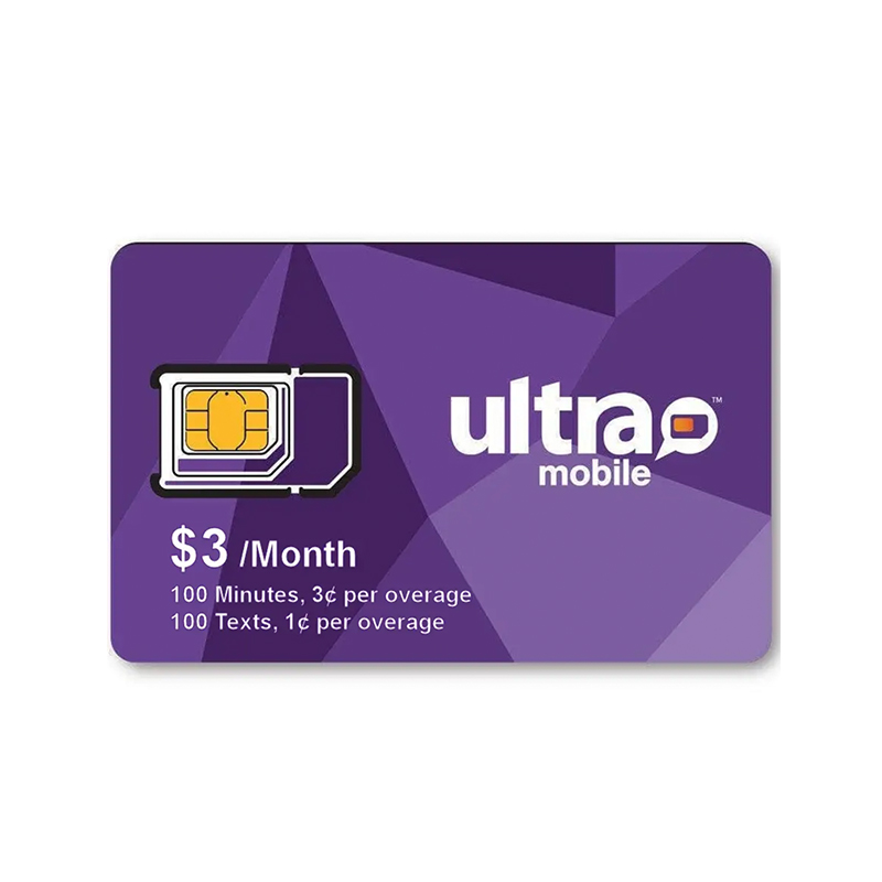 Ultramobile Paygo 3美元月租美国紫卡手机号码，超值礼品卡助你畅享全球通讯！