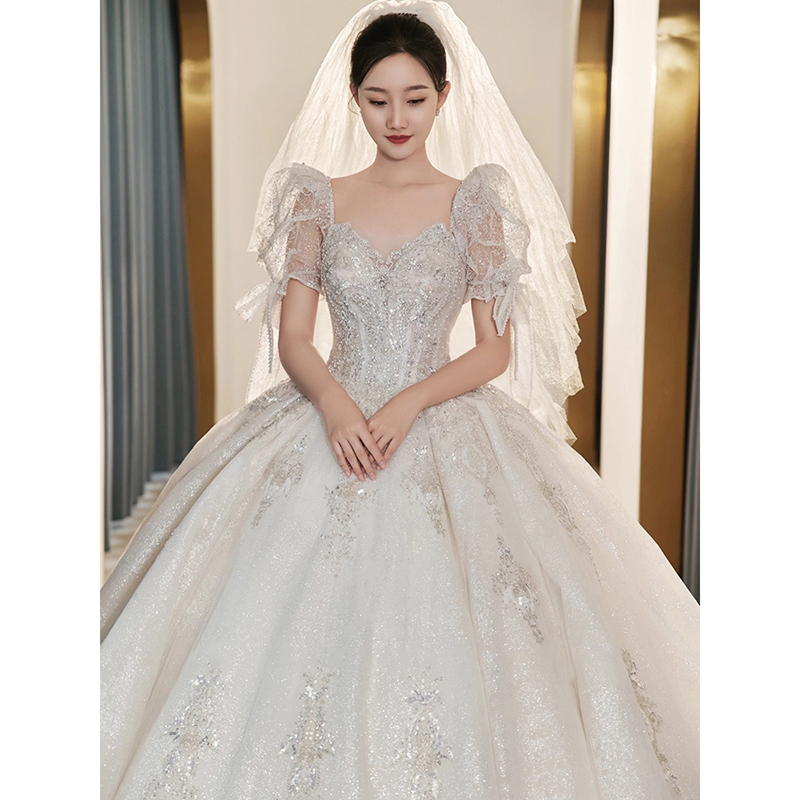 2025新款婚纱礼服新娘主纱，减龄显瘦复古蕾丝，穿出高级质感！