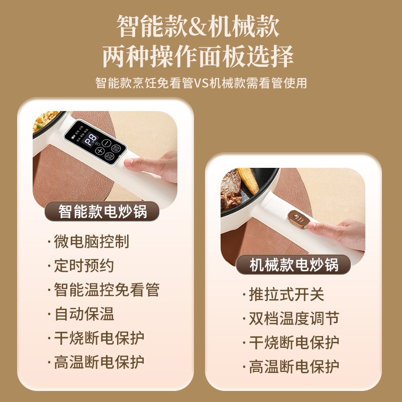 电热锅多功能家用炒菜电炒锅一体插电大容量不锈钢电锅蒸煮炖火锅，厨房神器了解一下？