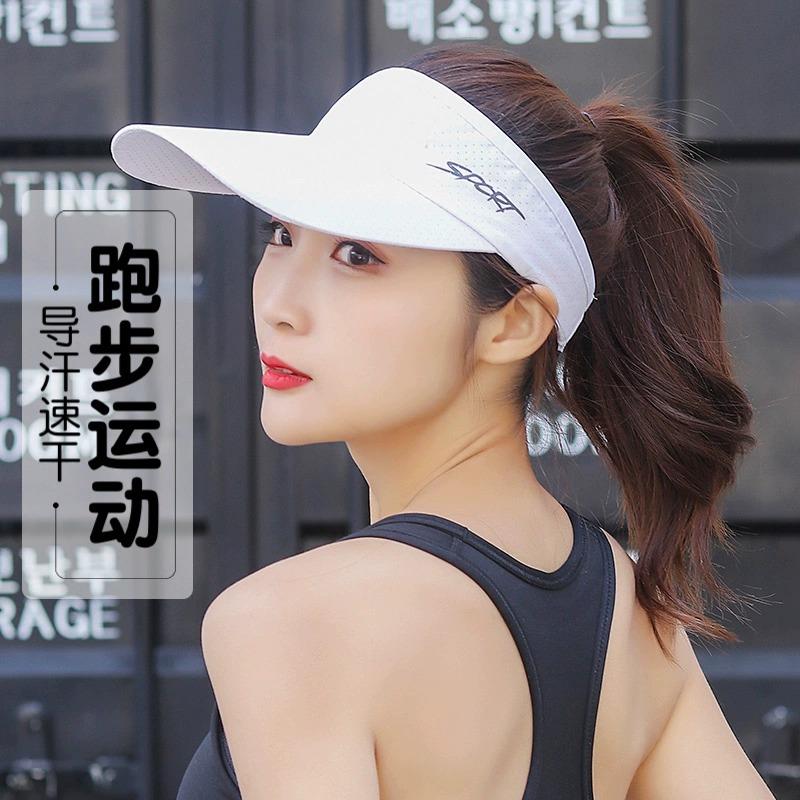 夏日跑步必备！专业马拉松空顶帽，男女通用，速干透气，遮阳好帮手