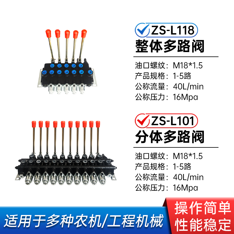 ZS-118多路阀：液压控制的革命，解锁机械操作新境界！