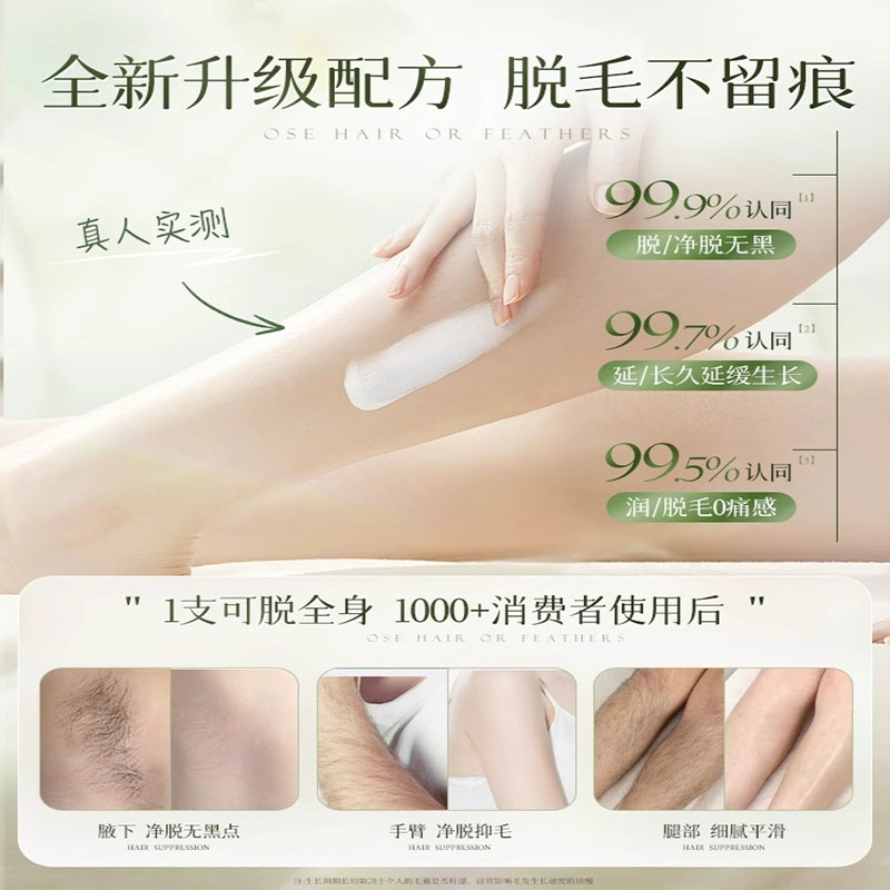 胖东来脱毛膏：告别黑点，全身可用的脱毛神器，男女通用的秘密武器！