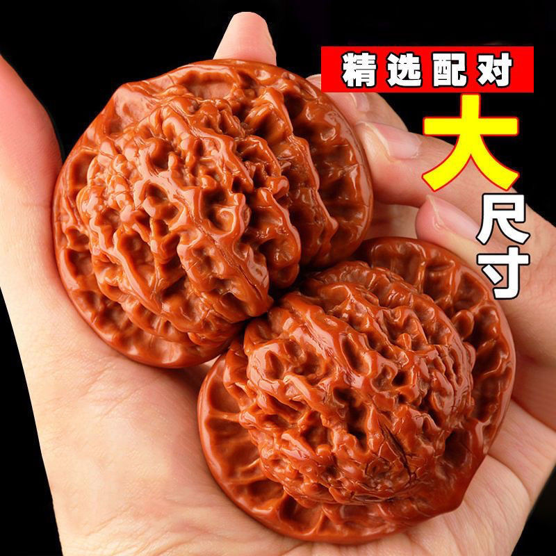 文玩核桃特大收藏级：机刷包浆玉化麒纹麟官帽四座楼狮子头手串，你值得拥有吗？