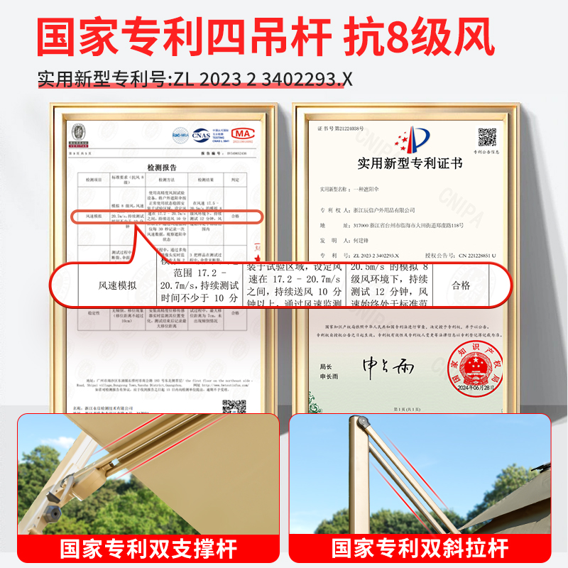 黑色户外遮阳伞：阳台变凉亭，夏日防晒神器，享受私人花园时光