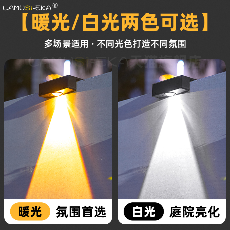 太阳能洗墙灯户外防水围墙射灯：点亮夜色，守护家的温馨