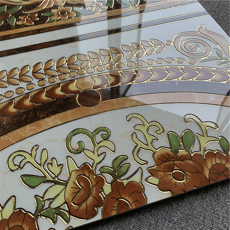 欧式客厅拼花地砖800x800：打造奢华入户玄关，餐厅地毯花砖微晶石拼图引领潮流