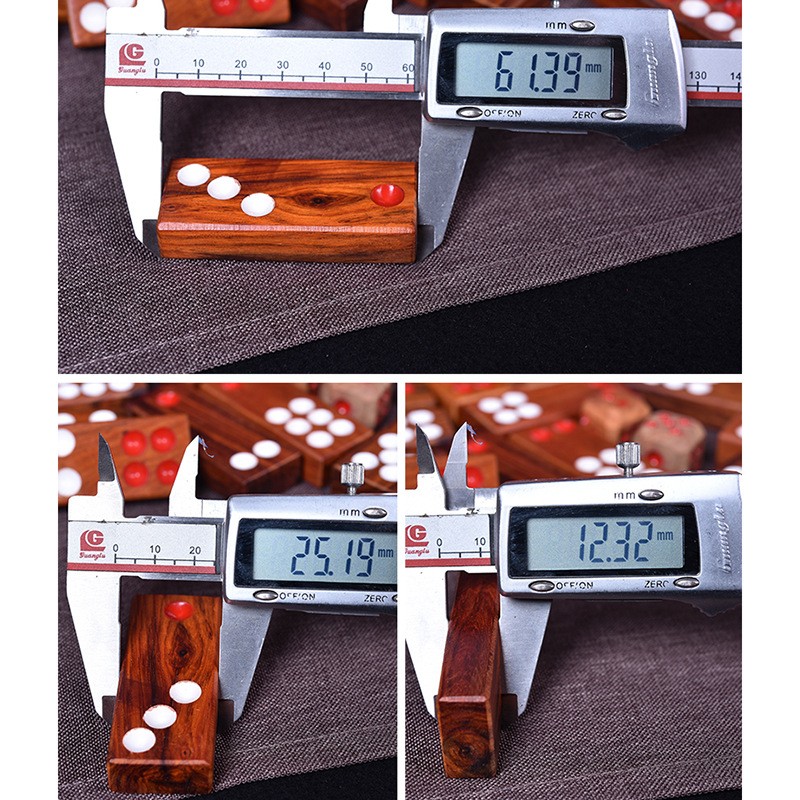 红木牌九黑檀紫光檀套装：传承东方美学的商务收藏佳品