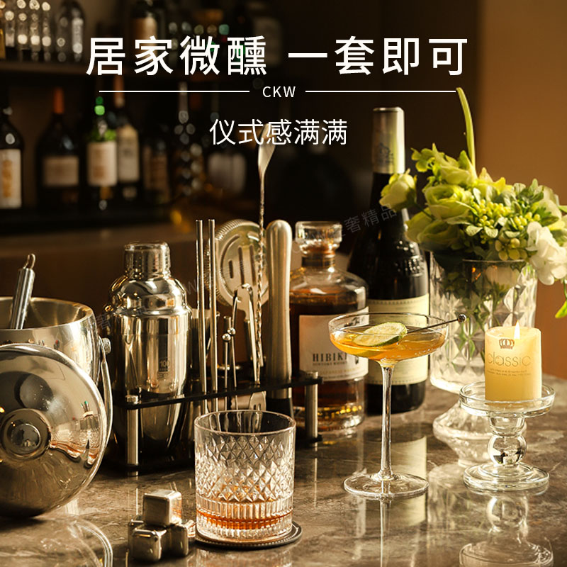 BARTENDER无耳型18-8不锈钢鸡尾酒滤冰器：调酒师的秘密武器，美国进口品质保证！