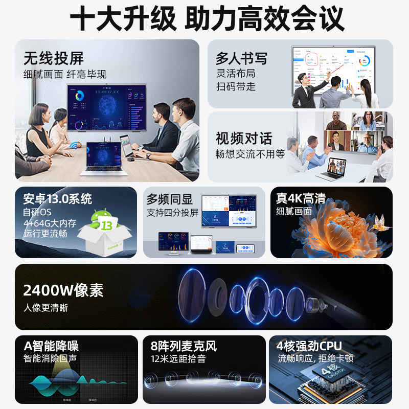 【至尊版-Win10】海康威视会议平板：开启智能办公新时代！