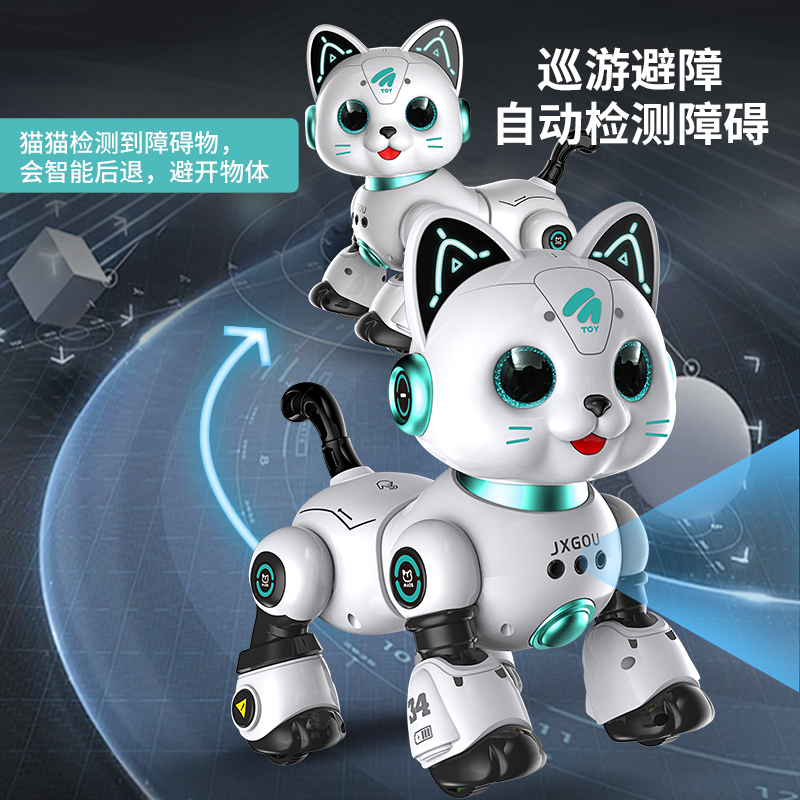智能机器猫：孩子心中的神奇伙伴，引领1-3岁宝宝走进科技乐园！