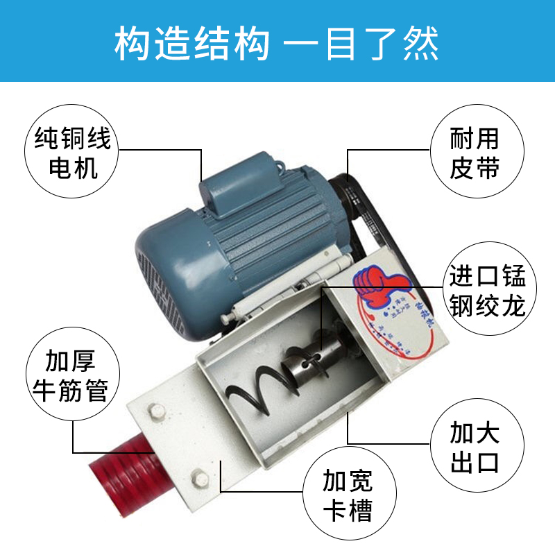 新款全自动吸粮机：家用小型多功能上料机，农用软管螺旋收谷装粮神器，你还在等什么？