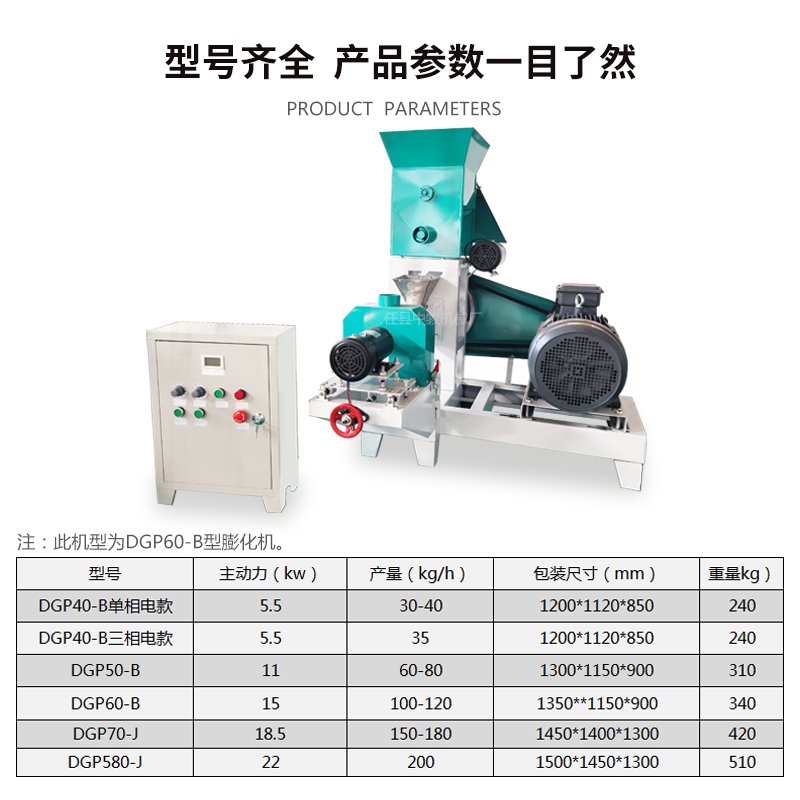 DGP60-B型食品膨化机：多功能玉米膨化机，圆球空心棒鸡米花制作神器！‍