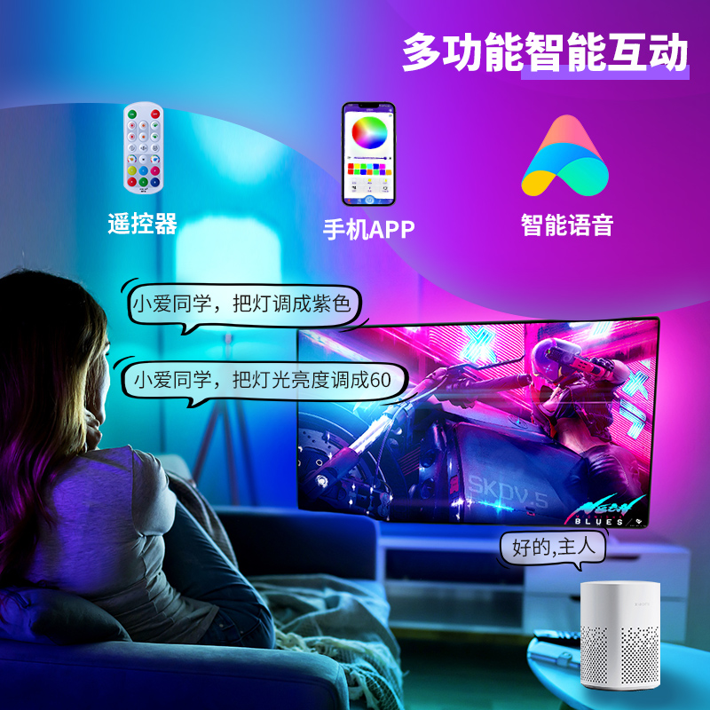 BOXLAMP智能语音星空顶投影氛围灯：点亮你的夜空，米家APP+小爱同学控制新体验