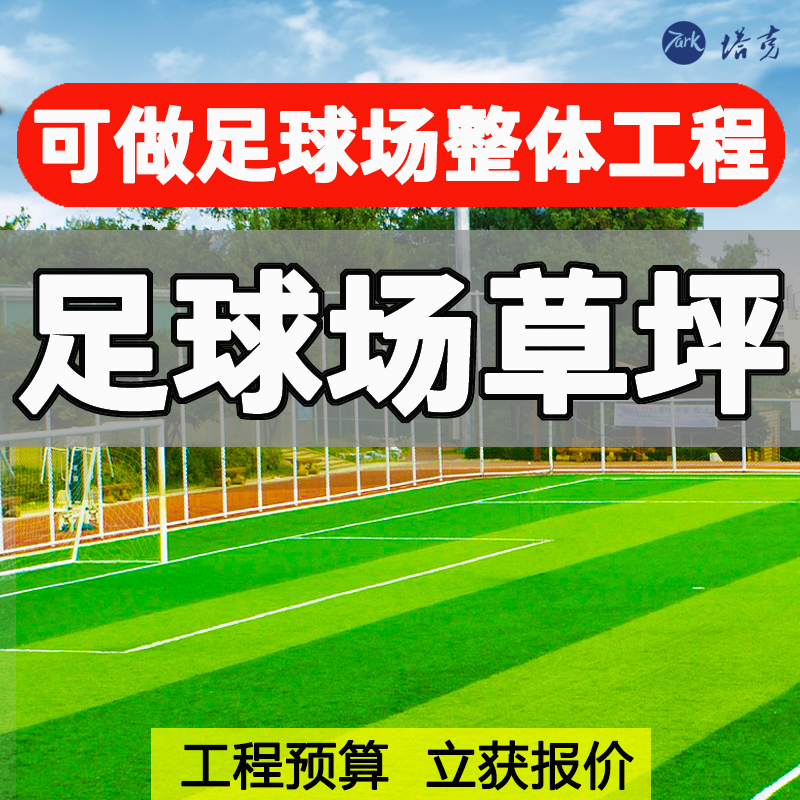 暑期超值！足球场人工草皮免填充PE地毯，学校施工必备神器
