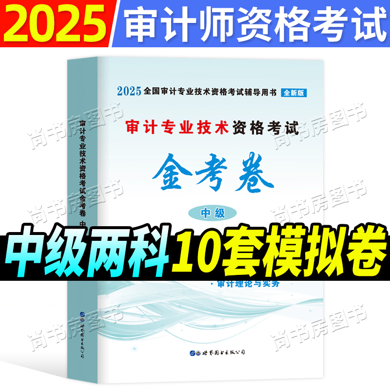 2025年中级审计师考试必备：金考卷审计理论与实务真题解析，助力注册审计师备考