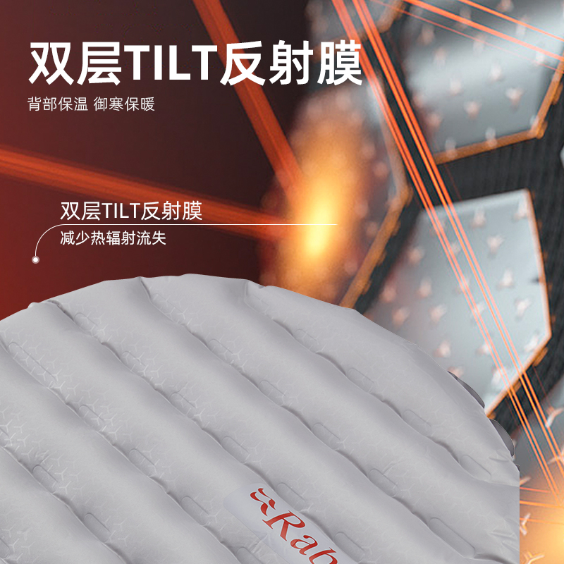 RAB睿坡Ultrasphere 4.5锥形露营轻量化充气睡垫加厚防潮垫QMA-06：户外露营必备神器，让你的野营之旅更舒适！️