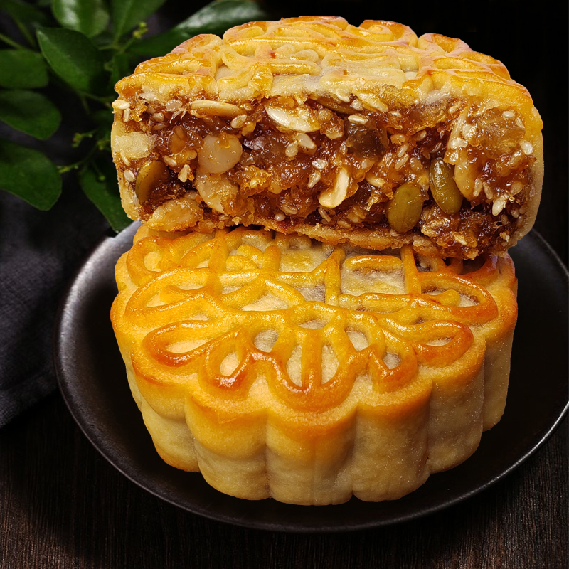 高州加头五仁月饼：穿越时空的老式传统美味，广东特产糕点零食新体验！