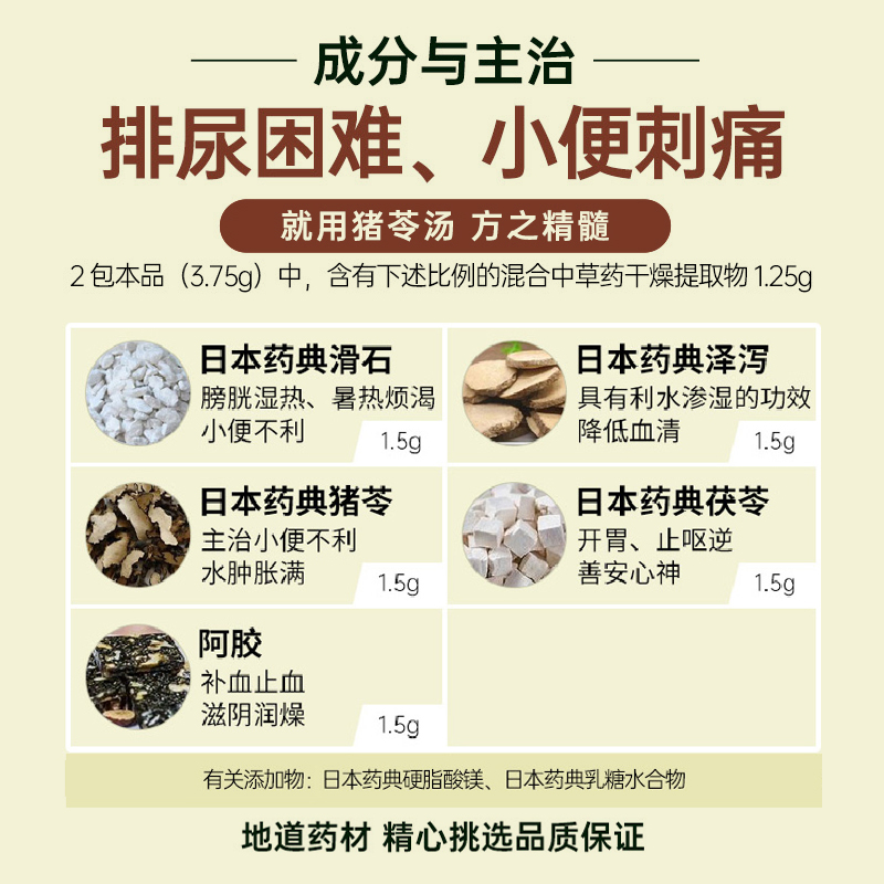 【自营】日本津村汉方猪苓汤：告别尿痛尿频，泌尿系统的守护神！