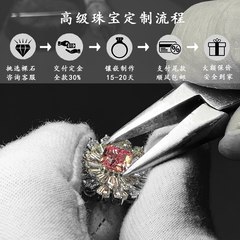 严选天然彩钻，NGTC认证，17分水滴蓝灰钻现货，定制18K戒指耳钉，你值得拥有吗？