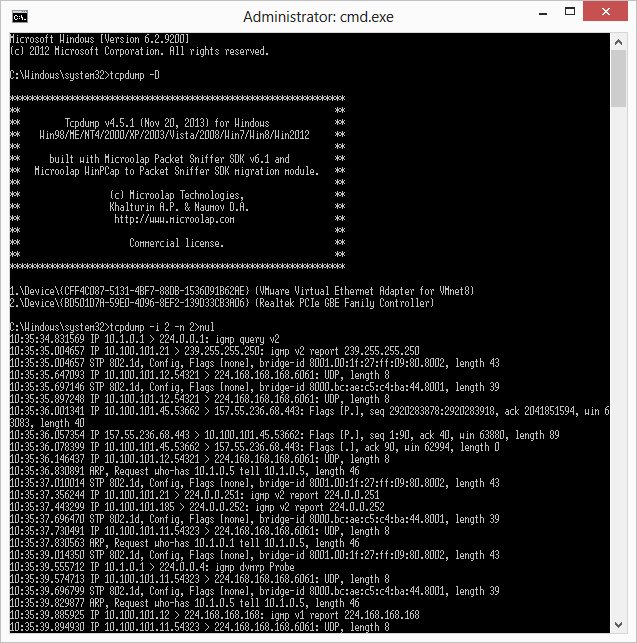 TCPDUMP4.9.3