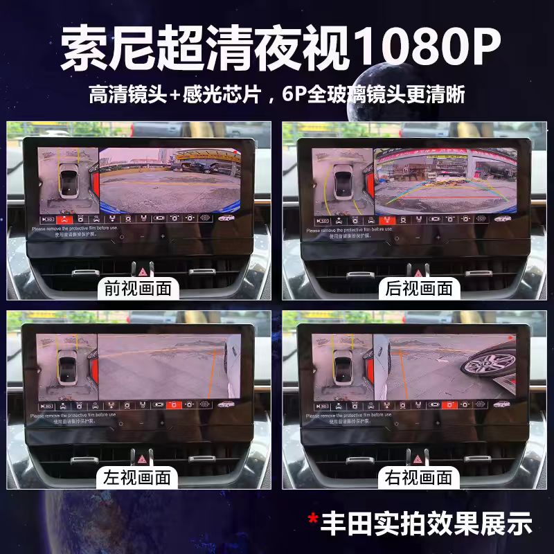 丰田锋兰达雷凌卡罗拉威兰达凯美瑞汉兰达荣放360度全景影像系统，真的靠谱吗？