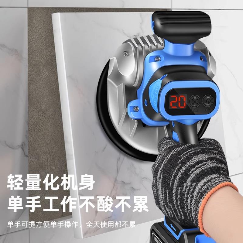 瑞比瓷砖平铺机真香预警！大板瓷砖铺贴神器，懒人福音太香了！