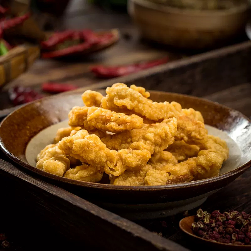 龙大椒香酥肉：空气炸锅版火锅麻辣烫半成品食材新吃法！