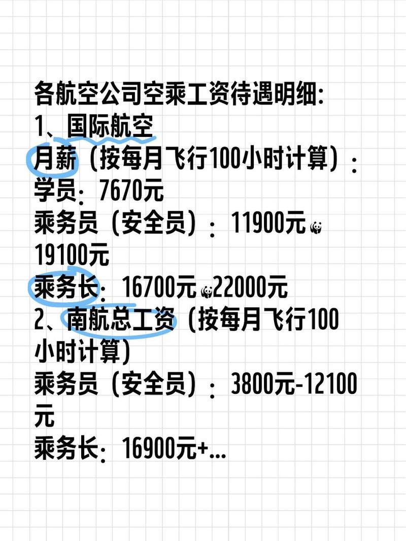 航空专业工资多少钱,揭秘空乘、航空工程等热门岗位薪资水平-第2张图片-职教招生网