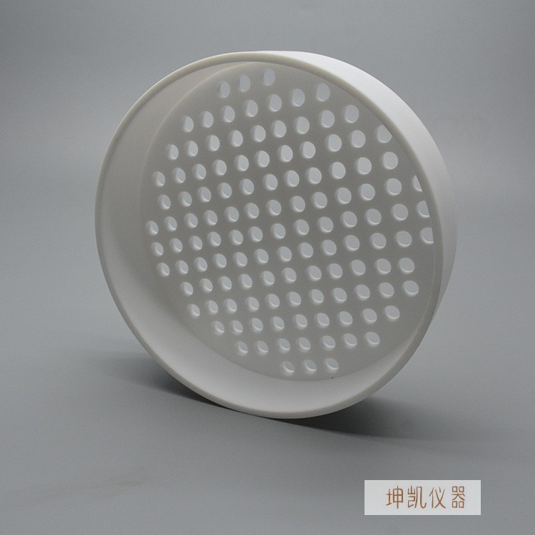聚四氟乙烯筛子，特氟龙筛网，标准土壤筛20cm，3/5/9.5孔耐腐蚀高温，你还在犹豫什么？