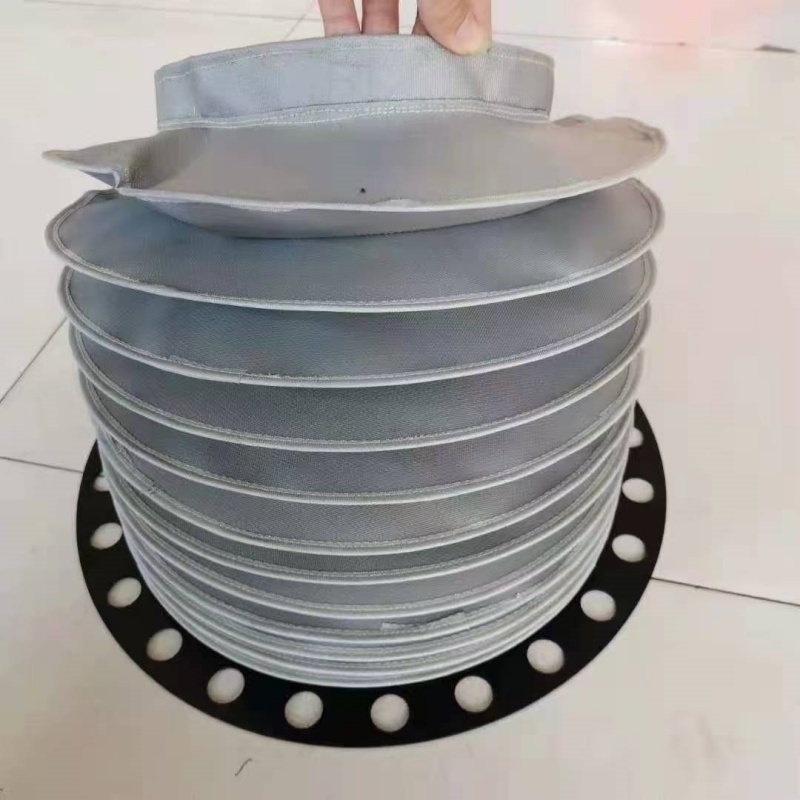 防水防油气缸橡胶布丝杠丝杆保护套圆形液压机防护罩风琴防尘套：工业设备的守护神
