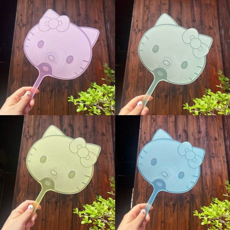 卡通猫咪扇，夏日必备神器！儿童学生夏季手摇扇，清凉一夏的秘密武器！