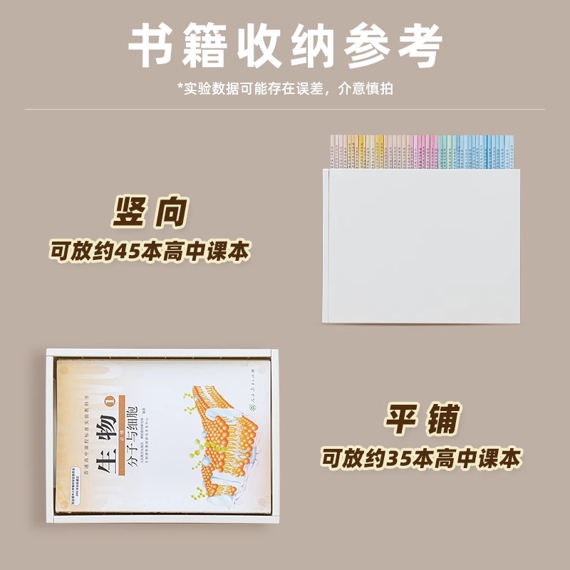 桌下书本书包收纳箱可移动滑轮书箱：学生教室用桌面放书收纳盒书架，高效学习的秘密武器！